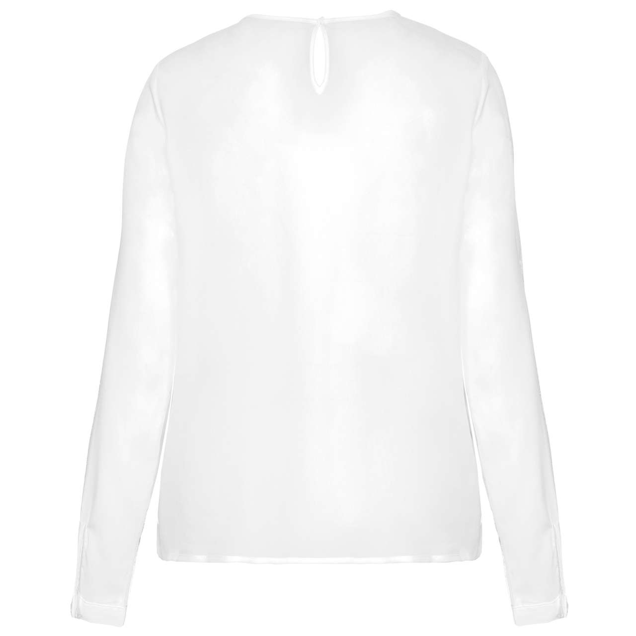LADIES' LONG-SLEEVED CREPE BLOUSE