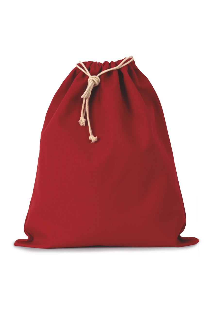 ki0747 COTTON BAG WITH DRAWCORD CLOSURE - LARGE SIZE