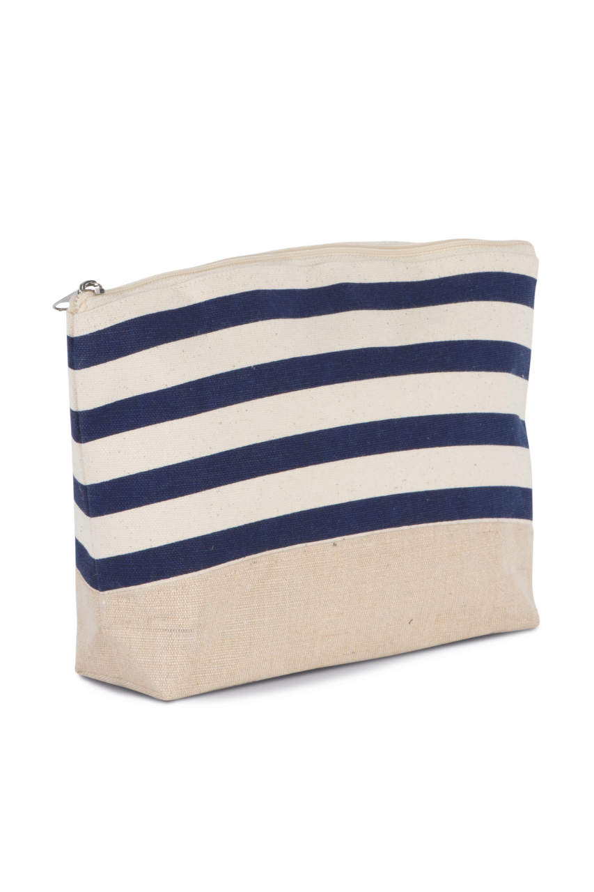 ki0752 NAUTICAL PRINT ACCESSORIES POUCH
