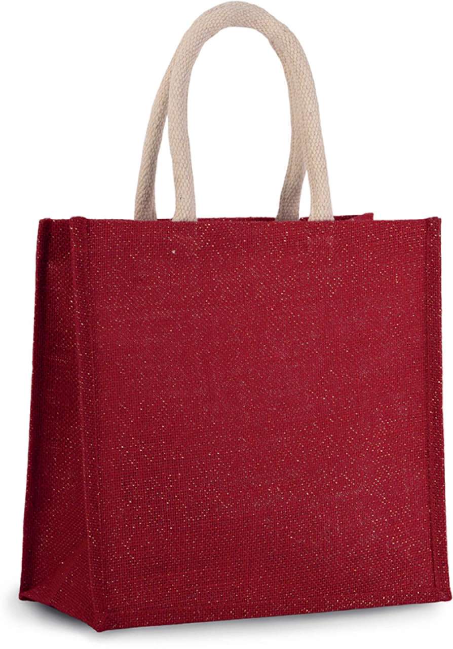 JUTE CANVAS TOTE - LARGE