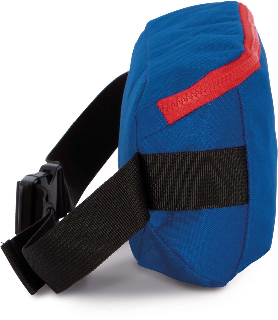 SADDLEBAG WITH MODERN FASTENING IN CONTRASTING COLOURS