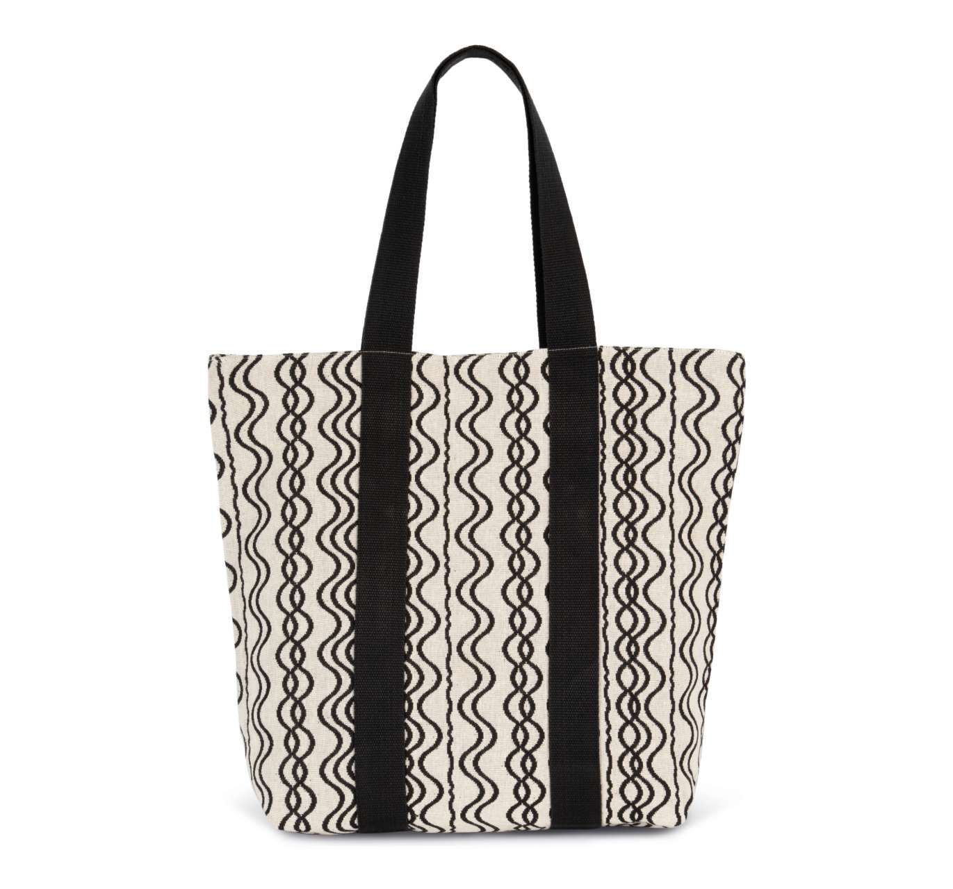 RECYCLED SHOPPING BAG - WAVY PATTERN