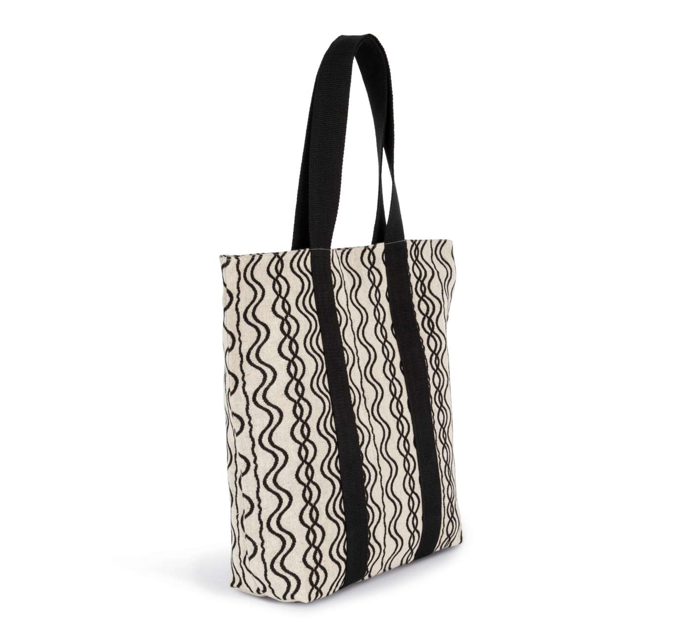 RECYCLED SHOPPING BAG - WAVY PATTERN
