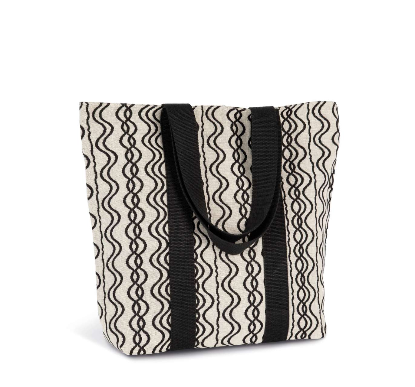 RECYCLED SHOPPING BAG - WAVY PATTERN