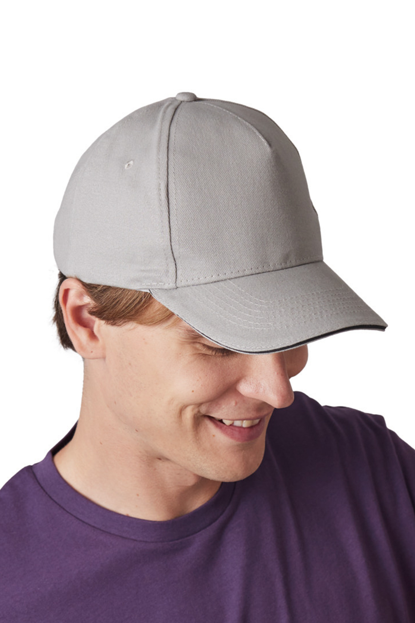 kp189 5 PANELS COTTON SANDWICH CAP
