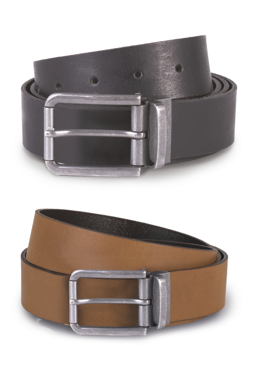 kp812 RAW EDGE LEATHER BELT - 35MM