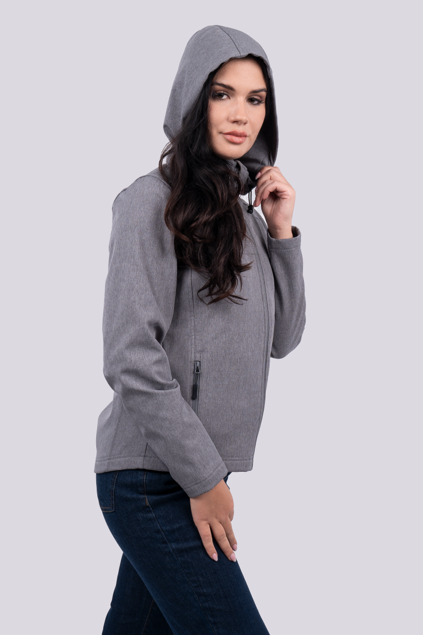 le821 NŐI 3 RÉTEGŰ LEVEHETŐ KAPUCNIS SOFTSHELL DZSEKI