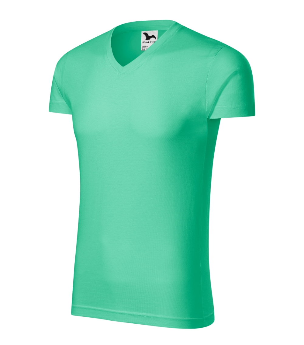 146 Slim Fit V-neck Póló férfi
