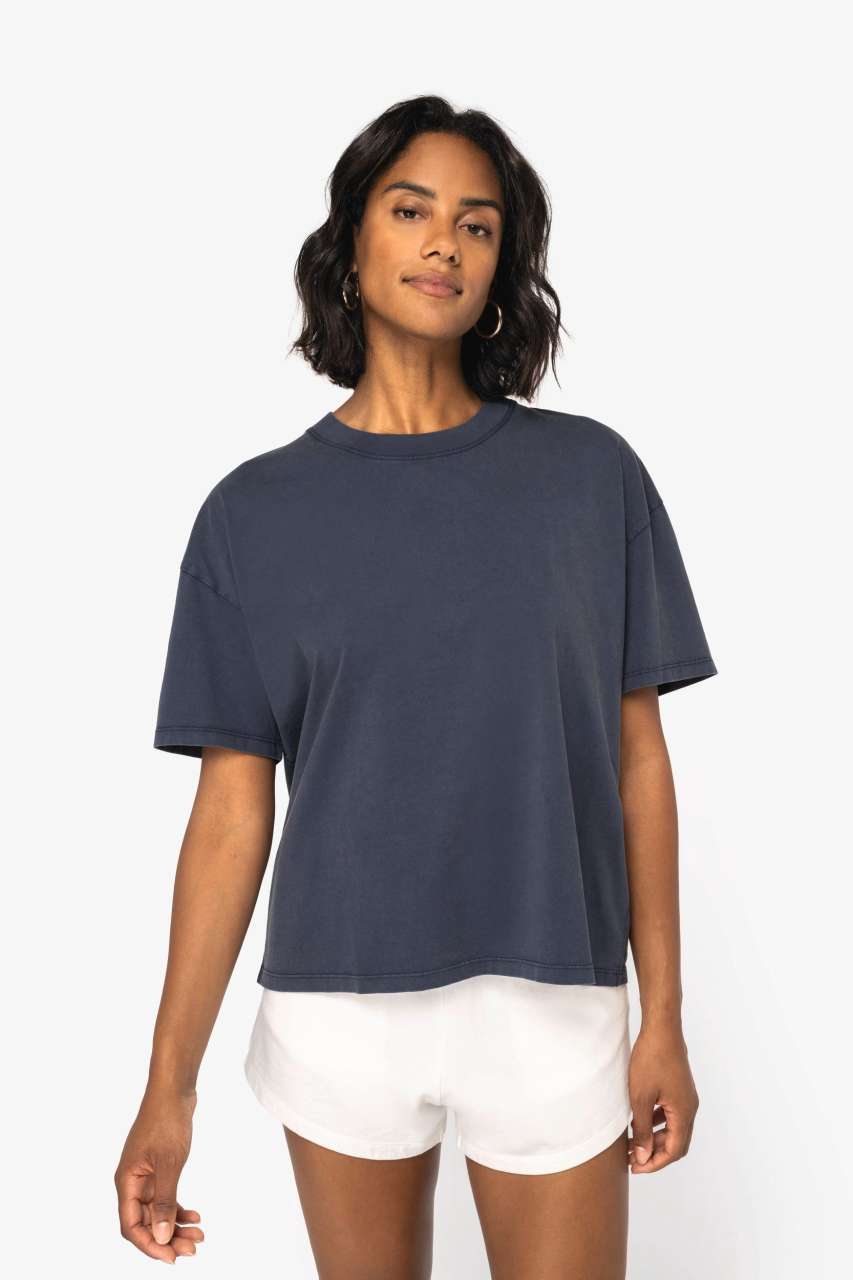 ns327 LADIES’ OVERSIZE WASHED EFFECT T-SHIRT