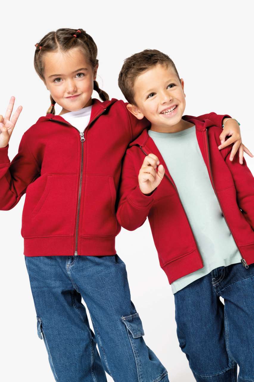 ns405 ECO-FRIENDLY KIDS’ FULL ZIP HOODED SWEATSHIRT