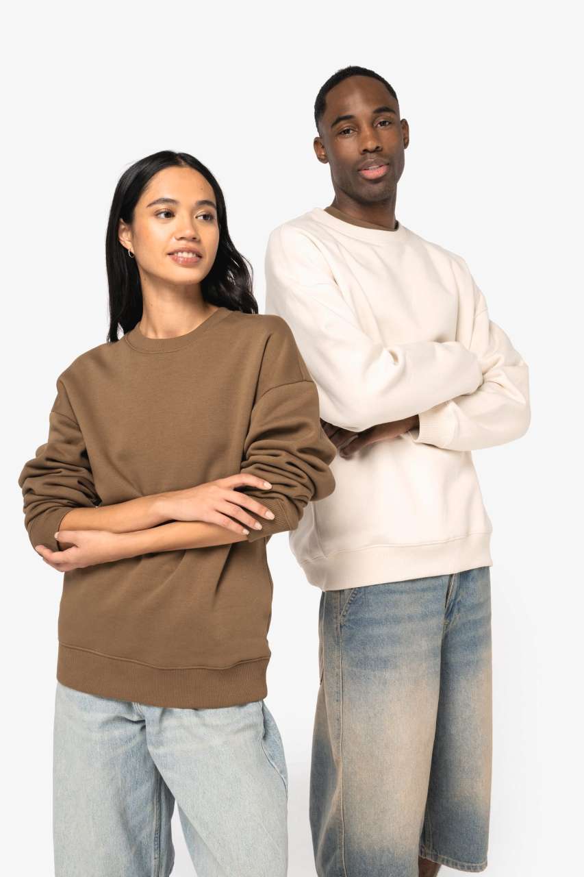 ns407 UNISEX ECO-FRIENDLY OVERSIZED CREW NECK SWEATSHIRT