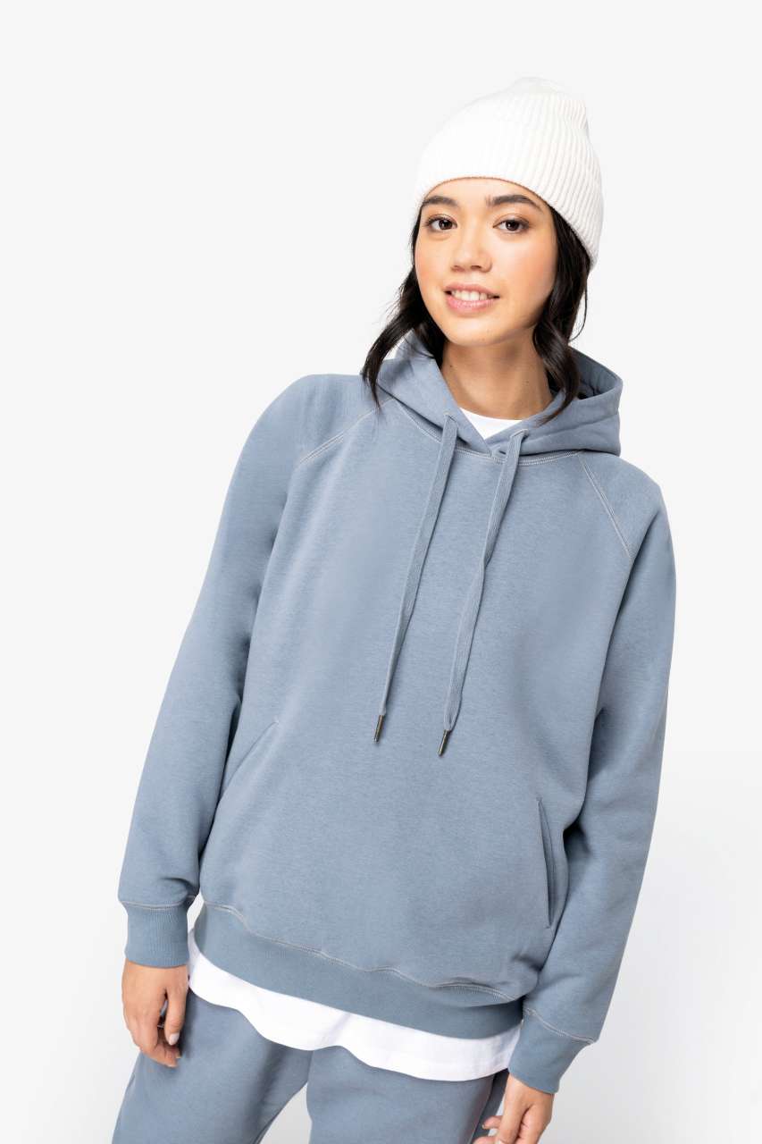 ns422 LADIES' ECO-FRIENDLY RAGLAN HOODED SWEATSHIRT