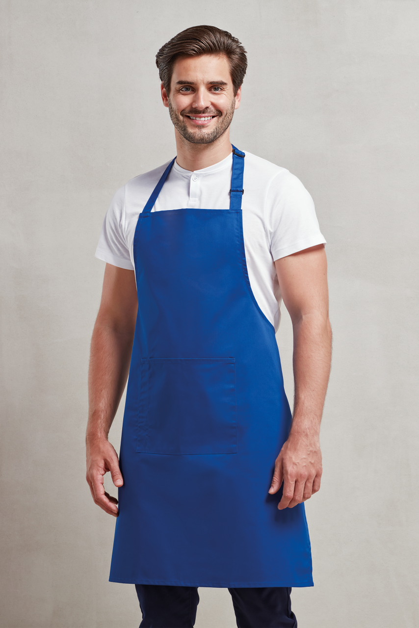 pr154 'COLOURS COLLECTION’ BIB APRON WITH POCKET