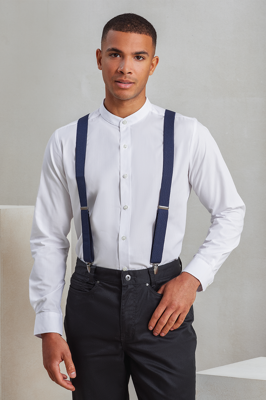 pr701 CLIP-ON TROUSER BRACES/SUSPENDERS