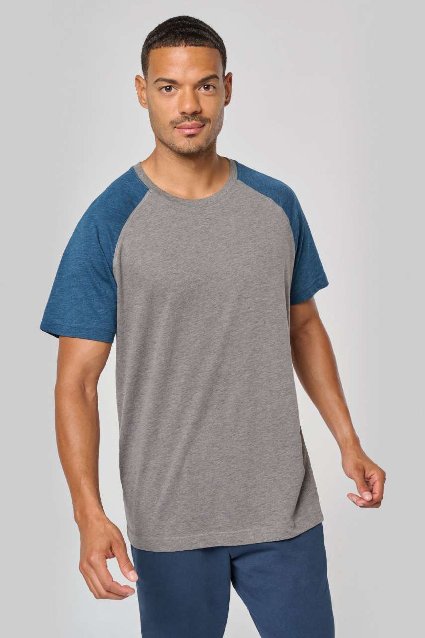 ADULT TRIBLEND TWO-TONE SPORTS SHORT-SLEEVED T-SHIRT