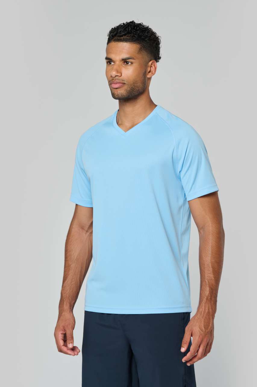 pa476 MEN’S V-NECK SHORT SLEEVE SPORTS T-SHIRT