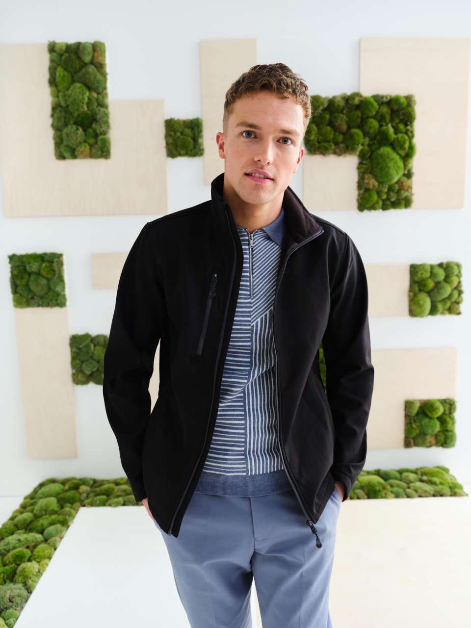 retra600 HONESTLY MADE RECYCLED PRINTABLE SOFTSHELL JACKET