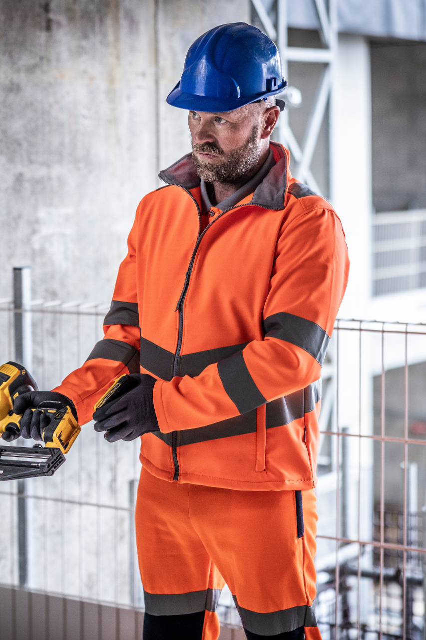 retra712 HI-VIS PRO CONTRACT ABLAZE 2 LAYER SOFTSHELL JACKET (CLASS 3)