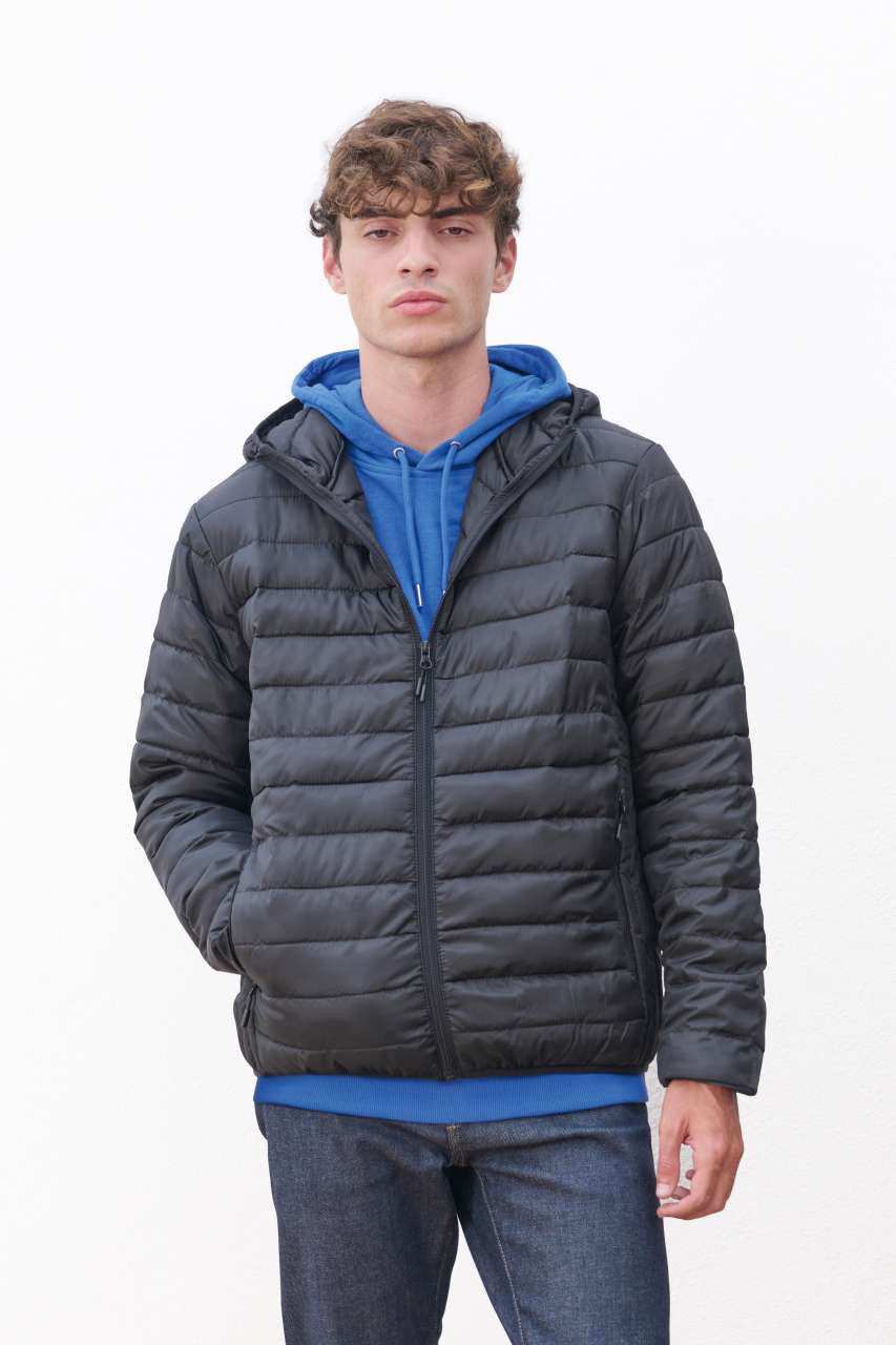 so04444 SOL'S STREAM HOODED MEN - LIGHTWEIGHT KAPUCNIS BÉLELT KABÁT