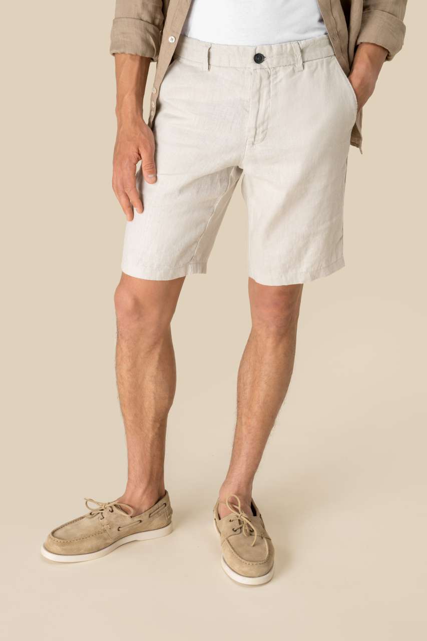 sp711 MEN'S LINEN BERMUDA