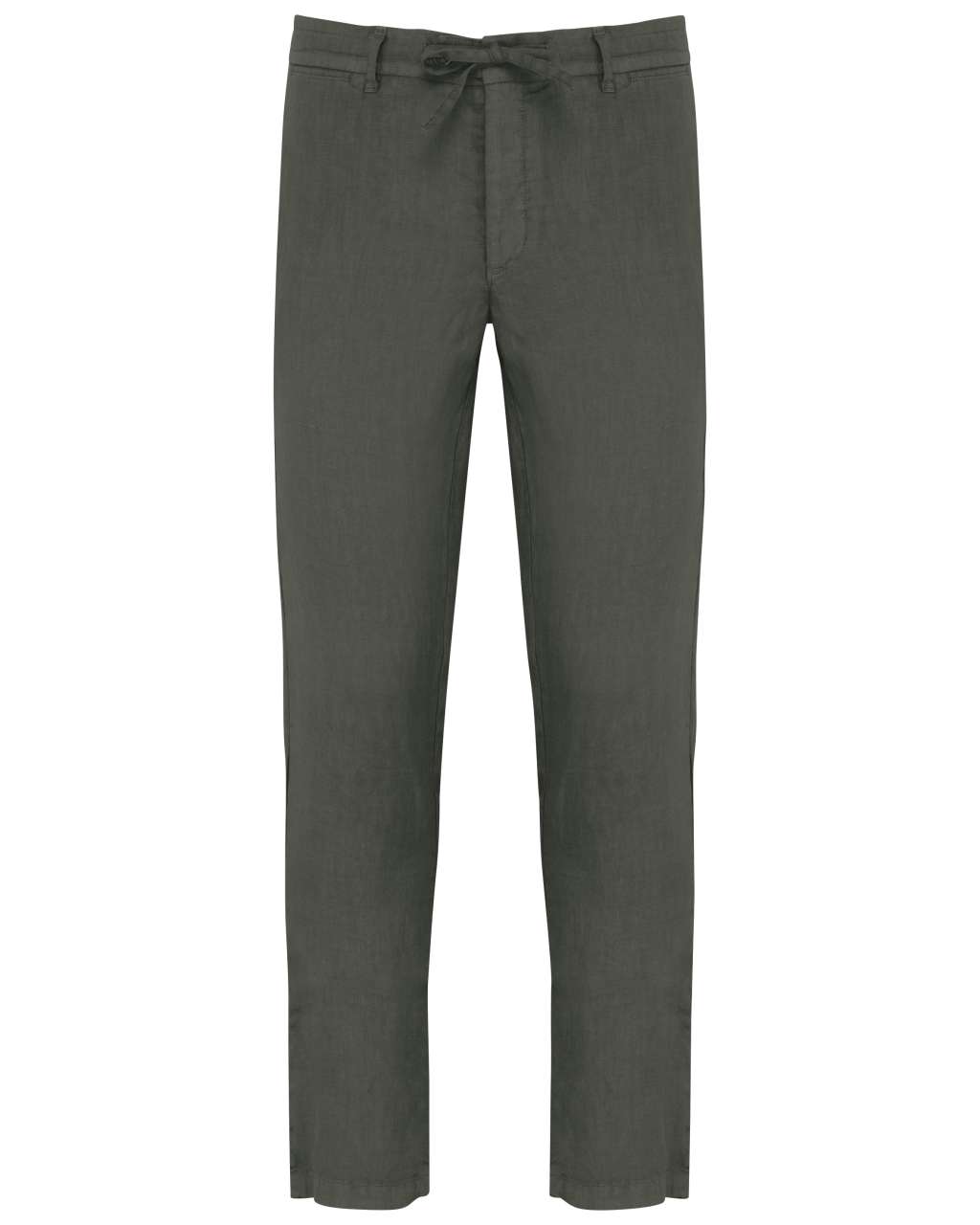 ECO-FRIENDLY MEN'S LINEN WASHED EFFECT TROUSERS