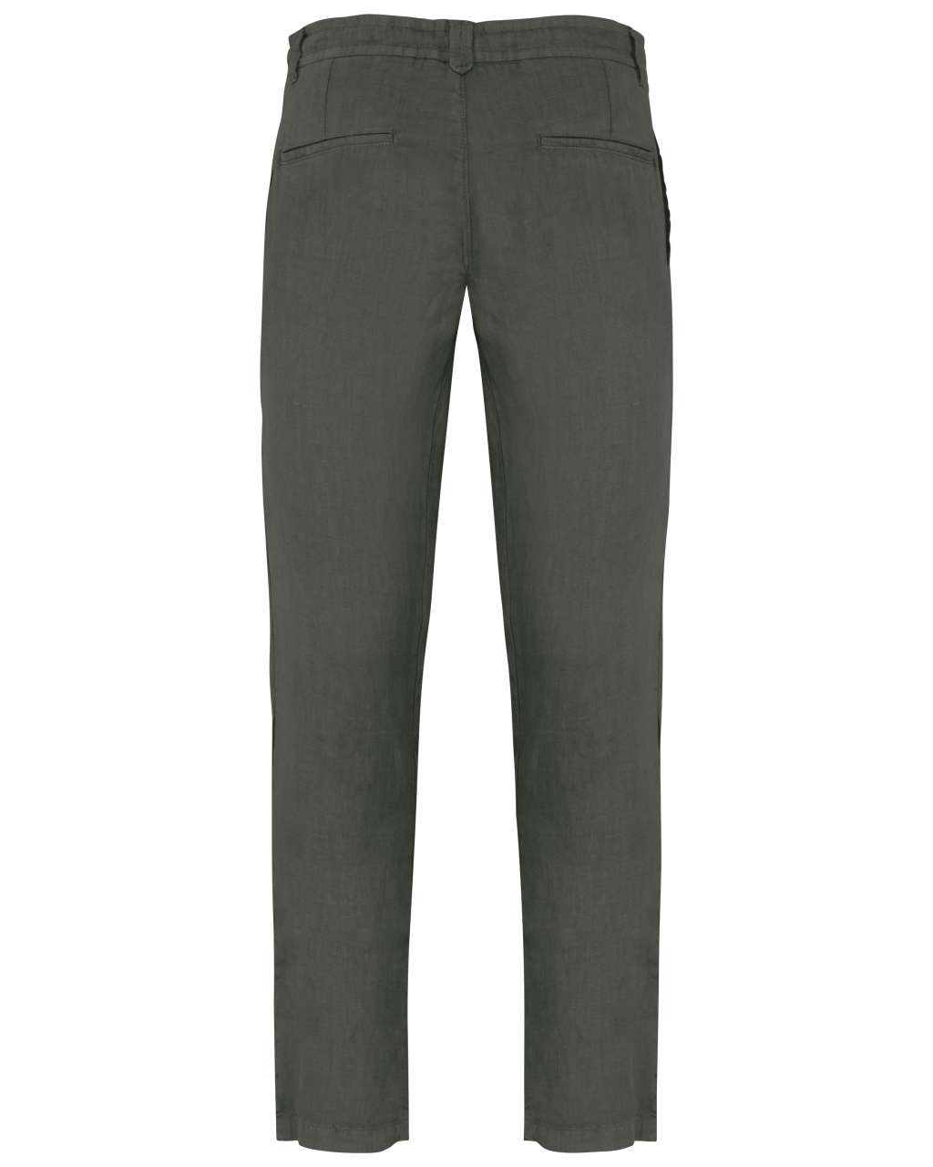 ECO-FRIENDLY MEN'S LINEN WASHED EFFECT TROUSERS