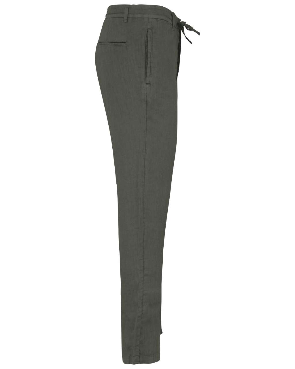 ECO-FRIENDLY MEN'S LINEN WASHED EFFECT TROUSERS